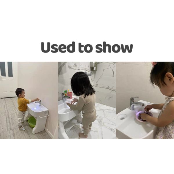 Simulated Baby Bathroom Hand Washing Basin Child Size Sink With Plastic Stand