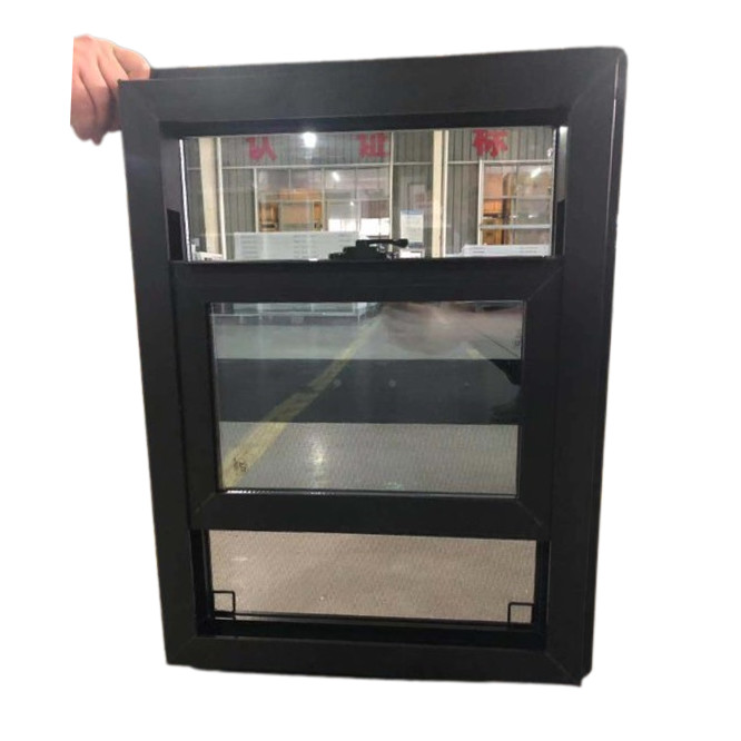 Виниловый наклон UPVC одноподвесные окна низкий U-фактор для колоний