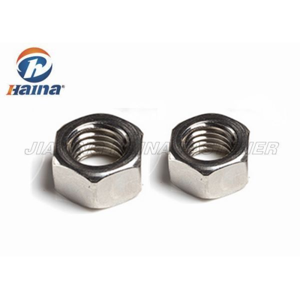 Stainless Steel 316  DIN 934 ANSI Finished Hex Head Nuts For Fastening
