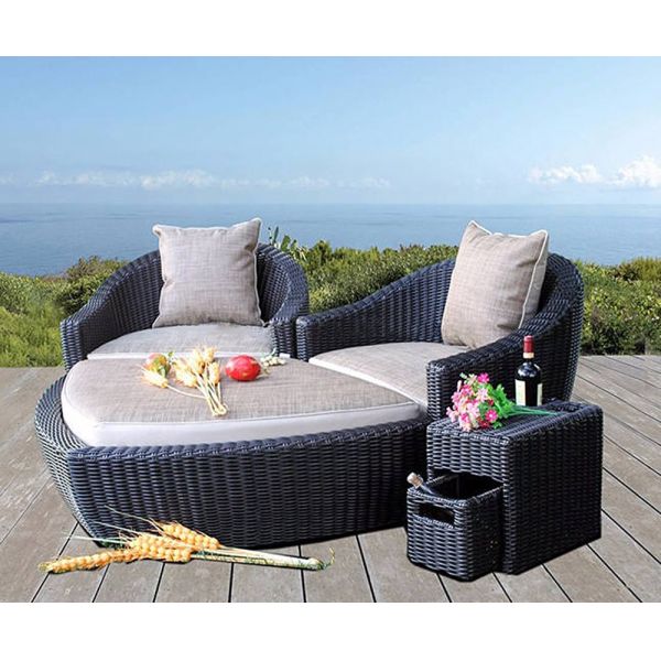 Water Proof Cushion Aluminum Thickness 1.2-1.5mm Sun Beach Lounge Chaise for Outdoor