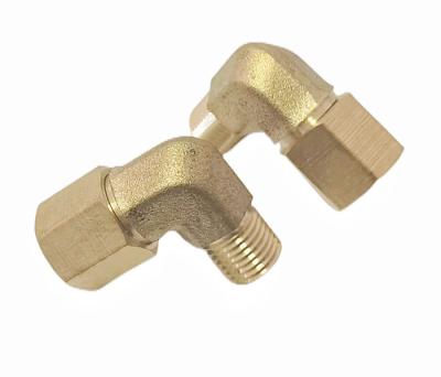 Brass Compression Tube Pipe Fitting 90 Degree Elbow Adapter OD X 1/4 NPT Male