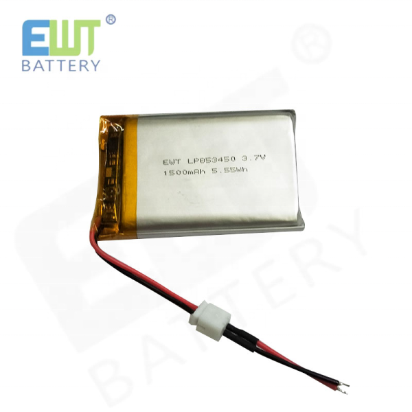 3.7V 1500mah 853450 Lipo Battery Rechargeable Lithium Polymer Battery Pack Consumer Electronics with JST Connector