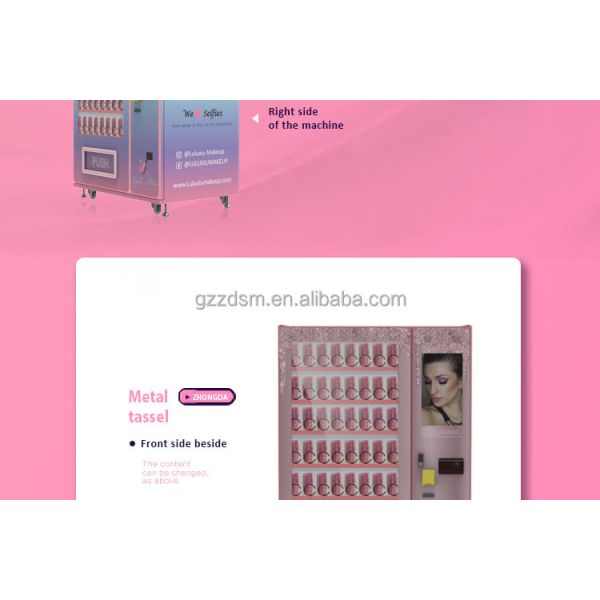 Zhongda Customize Design Vending Machines Makeup Tool Lashes Hair Bundle Vending Machine