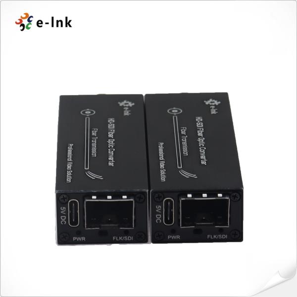 Mini HD-SDI to Fiber Converter Extender with Audio 20km Transmission
