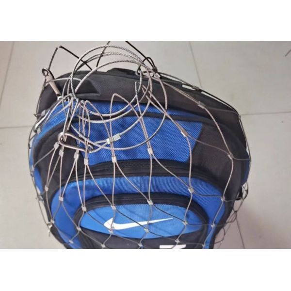 SS 316 Stainless Steel Cable Netting Wire Rope Mesh 45mm Diamond 2.0mm Cable