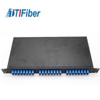 Cabinet optique d'arrêt de fibre de 19 pouces, adaptateurs optiques de St LC de Sc de la fibre FC de coffret d'extrémité