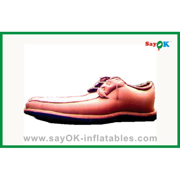 Продукты рекламы голубой гигантской раздувной ткани полиэфира ботинка раздувные