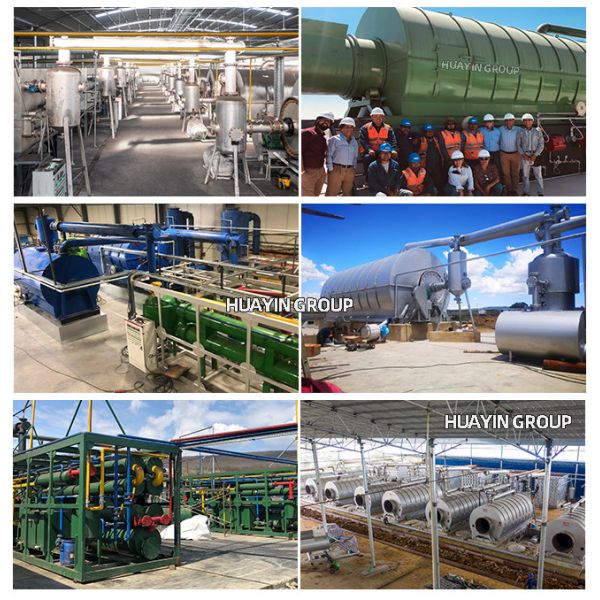 15T Per Day Waste Tire Pyrolysis Plant To Fuel Oil And Diesel Layout Design