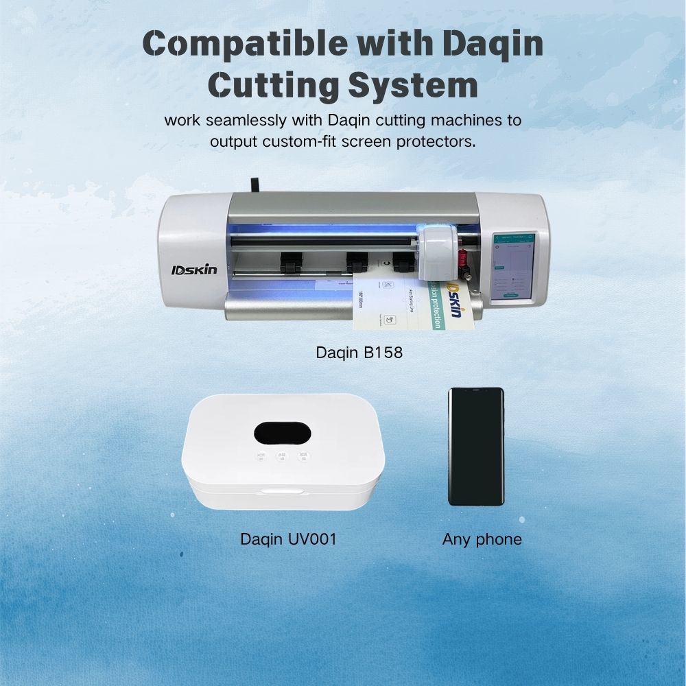 Mobile Phone Screen Protector UV Curing Machine Built-in Pre-vacuum 365-405nm LED Countdown Display One-touch Control