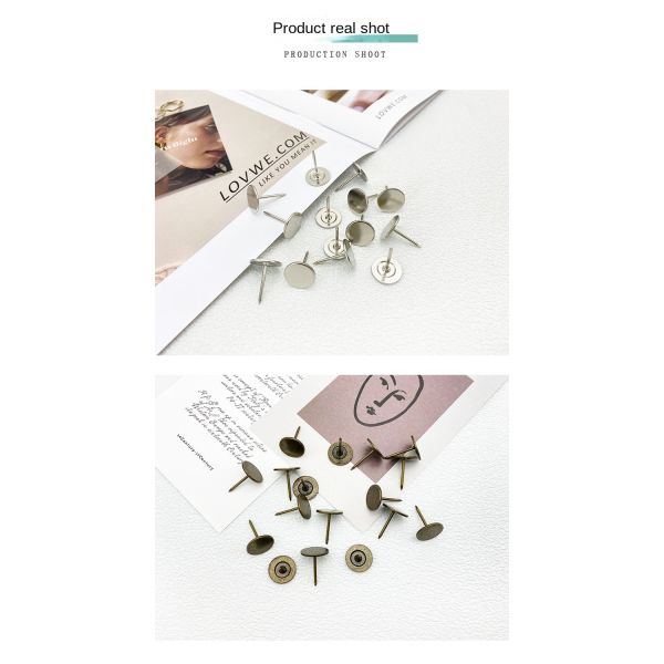 Sofa Industry Nail Furniture Decorative Nails Silver Flat Head Upholstery Pins Decorative Pushpin Furniture Sofa Pins