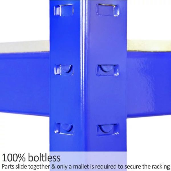Steel Boltless Storage Rack Display Storage Equipment 5 Tier Steel Warehouse Shelving