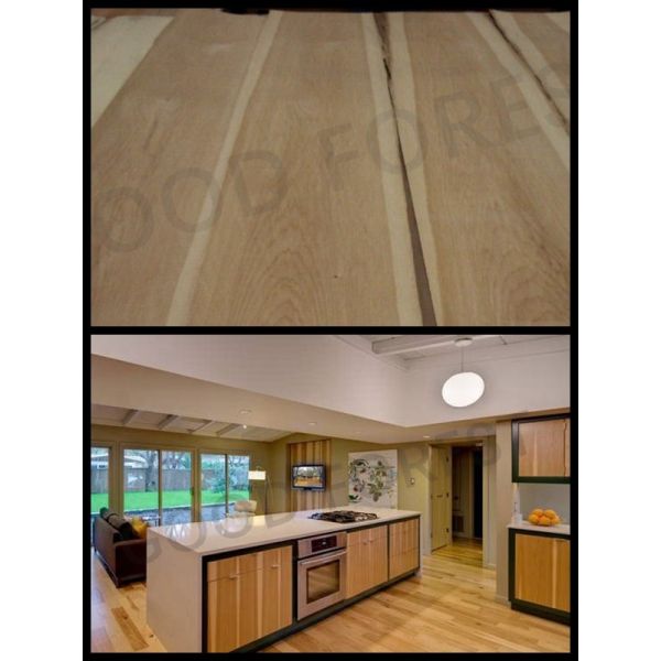 Естественная древесина Hickory лощит облицовку FSC древесины шкафа двойного цвета популярную