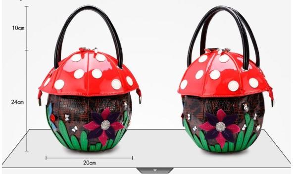 Mushroom Creative handbag fashion trend female cute cartoon character