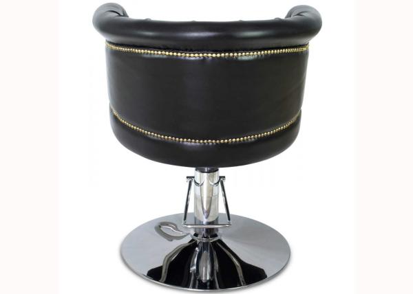Custom Black Royal Salon Hair Styling Chairs U - Bar Footrest , Classic Design
