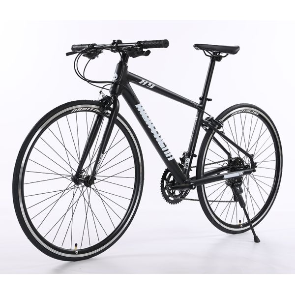 GOMID Alloy Road Custom Bicycle 700c Hybrid Road Bike With Simulated Carbon Fiber Frame