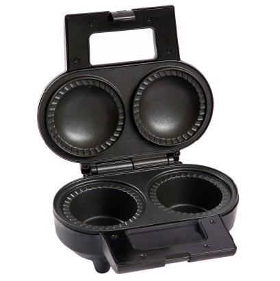2 Holes Deep Fill Electric Mini Pie Maker With Cool Touch Handles