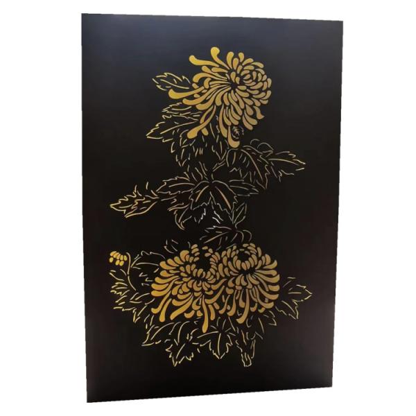 Customized Galvanized Decorative Steel Fence Panel With Wall Lights