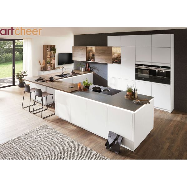 Eco-Friendly Modular Kitchen Cabinets with 5 Year Warranty and Customizable Color Options