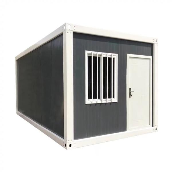 20ft Prefab Living Container House Flat Pack Mobile Container Home Tiny House with Bathroom Collapsible Container House