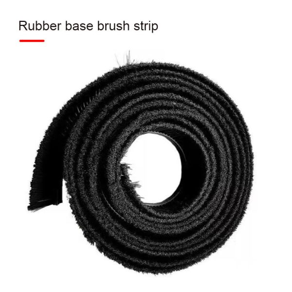 Nylon Bristles Metal Back Strip Brush With Galvanized Steel Backing