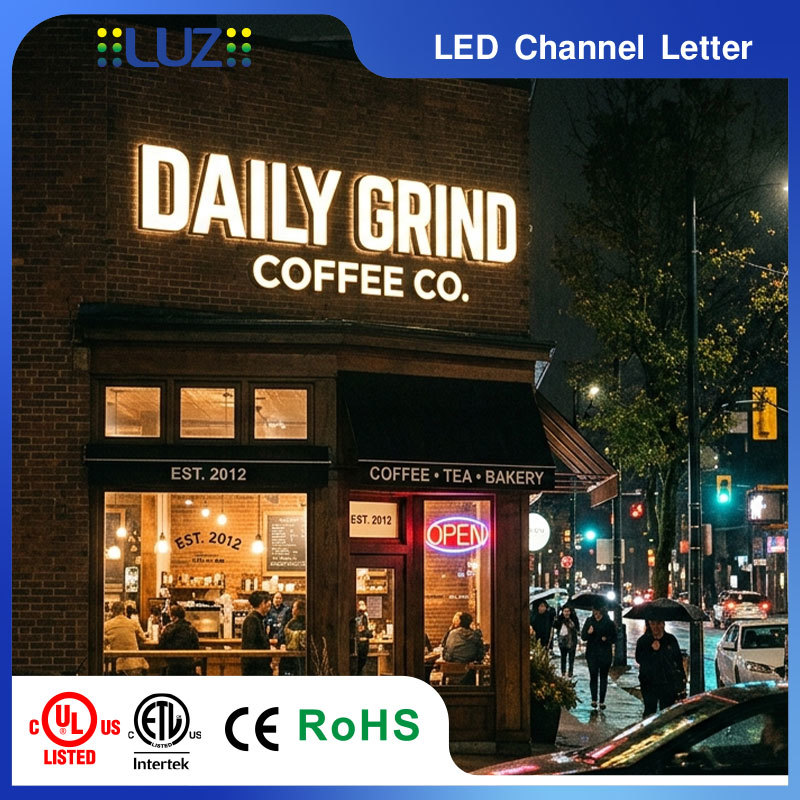 Energy - Saving / 3D Aluminum Frontlit Channel Letters For Retail Store