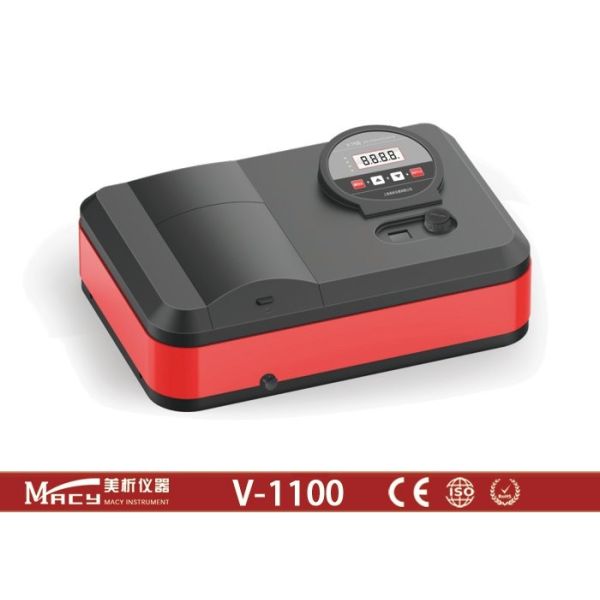Digital Display Visible Light Spectrophotometer Single Chip Microcompurter Control