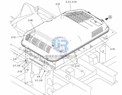 LC21C00024F1 Guard Install Excavator Protection Parts For skSK330-8 SK350LC-8