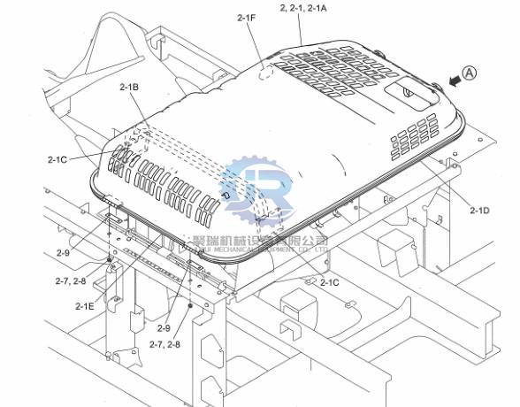 LC21C00024F1 Guard Install Excavator Protection Parts For skSK330-8 SK350LC-8