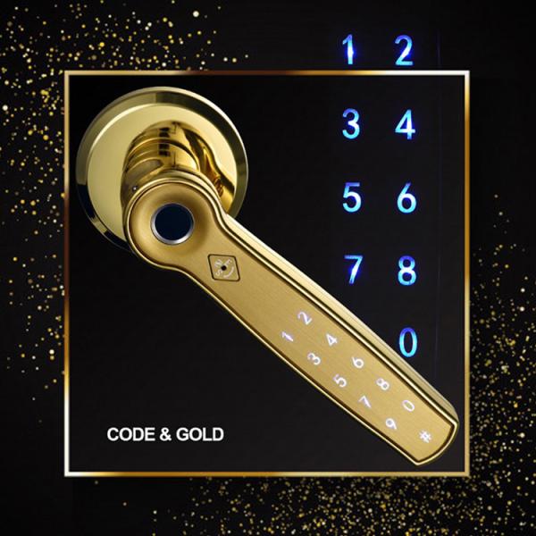 Wireless Smart Handle Door Lock Tuya WIFI Electronic Fingerprint Digital Password