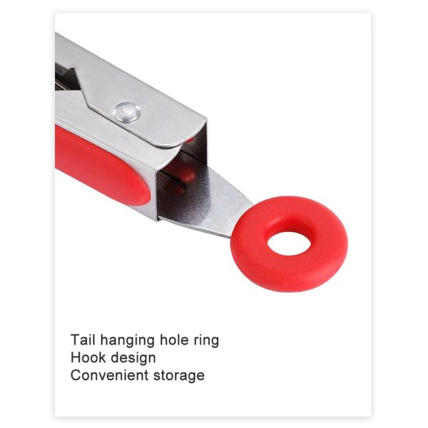 Схват гриля БАРБЕКЮ силикона 9 дюймов не вставляет барбекю зажимает нержавеющие схваты салата