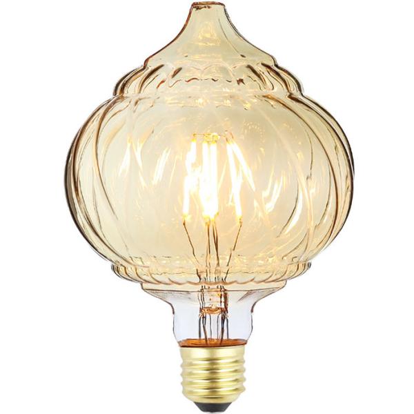 Pumpkin Shape Filament Bulb String Lights Bulb E27 Twist Cone Straigh