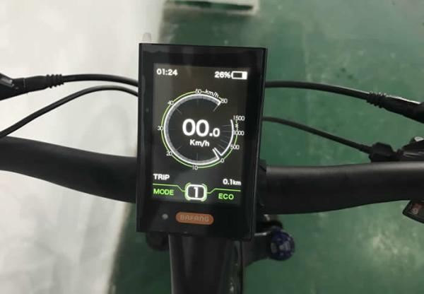 26er Aluminum Electric Fat Bike , Mid - Drive Black 1000w Electric Bike