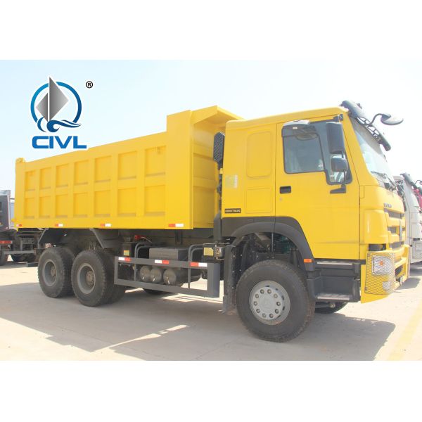 30Ton Yellow SINO Heavy Duty Dump Truck Trailer 6 x 4 for Transport