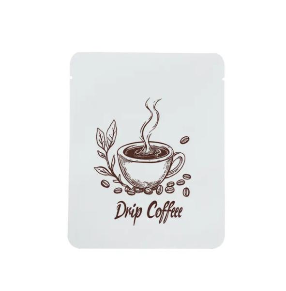 Kalee Custom Printed 3 Side Seal Pouch Aluminum Foil Food Plastic Packaging Bags Coffee Drip Bags