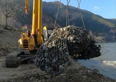 Gaiola 60*80 ímetro da malha de Gabion da grande escala/80*100 ímetro para o treinamento do rio