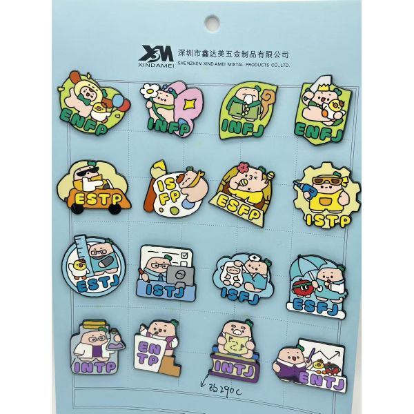 Custom Rotating fridge magnet with hard enamel technology