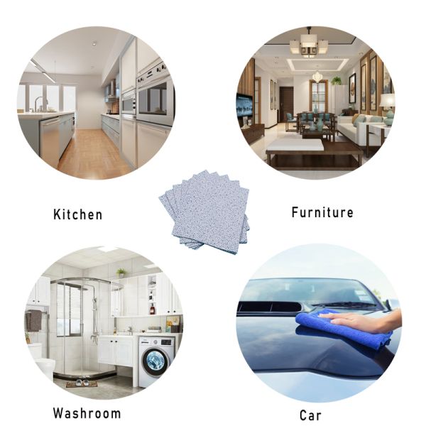 20x25cm Disposable Cleaning Cloth Heavy Oil Absorbing Melt Blown Non Woven Kitchen Towel