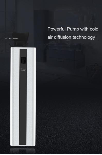 Black Metal Electric Scent Air Aroma Machine 1000ml For 1500CBM Space
