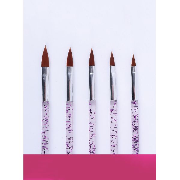 5Pcs/Set Nail Art Crystal Brush Painting Dotting Pen Carving Tips Manicure Salon Tools