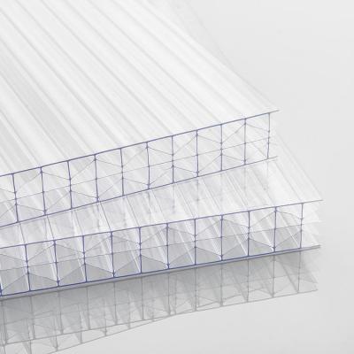 Couvercle en polycarbonate en feuille de polycarbonate congelée à double paroi en feuille de polycarbonate creuse en feuille de toit pour serre