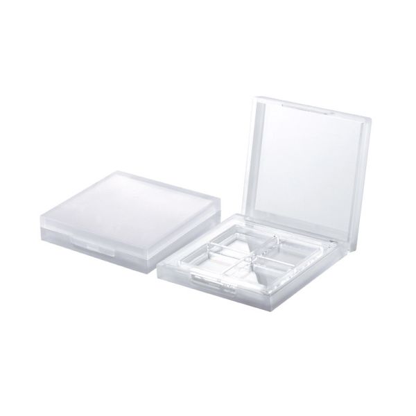 JL-EC206 Empty Makeup Palette Containers Square Plastic Transparent 4 Colors