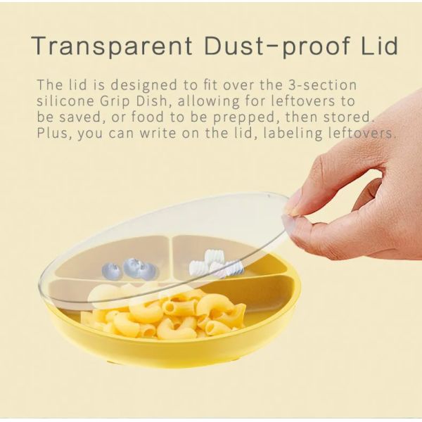 Anti Slip Silicone Baby Infant Feeding Dishes Customize Baby Feeding Infant Suction Plate