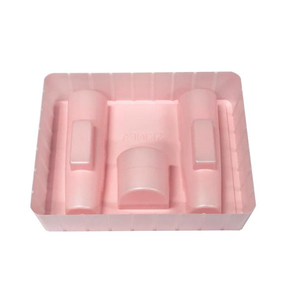 Pink Plastic Blister PS Tray For Cosmetic Set High Precision Makeup Packaging Insert