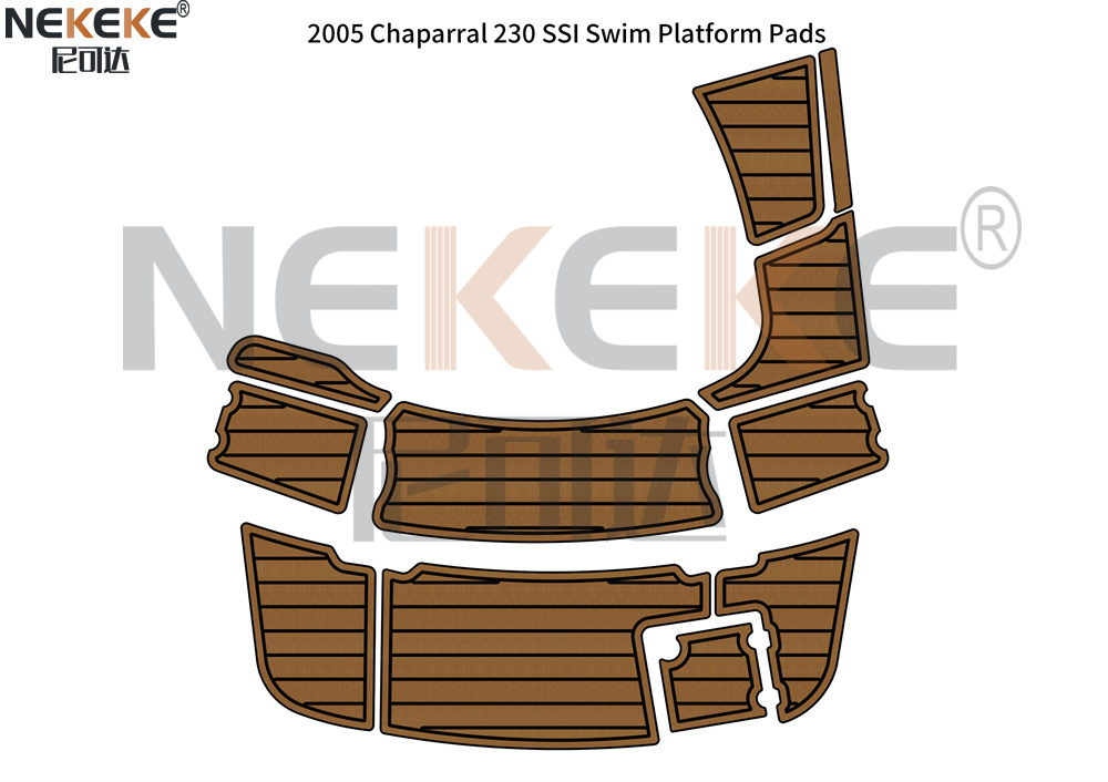 Chaparral 230 SSI 2005 Swim Platform Pads EVA Faux Teak Deck Mat Marine Flooring