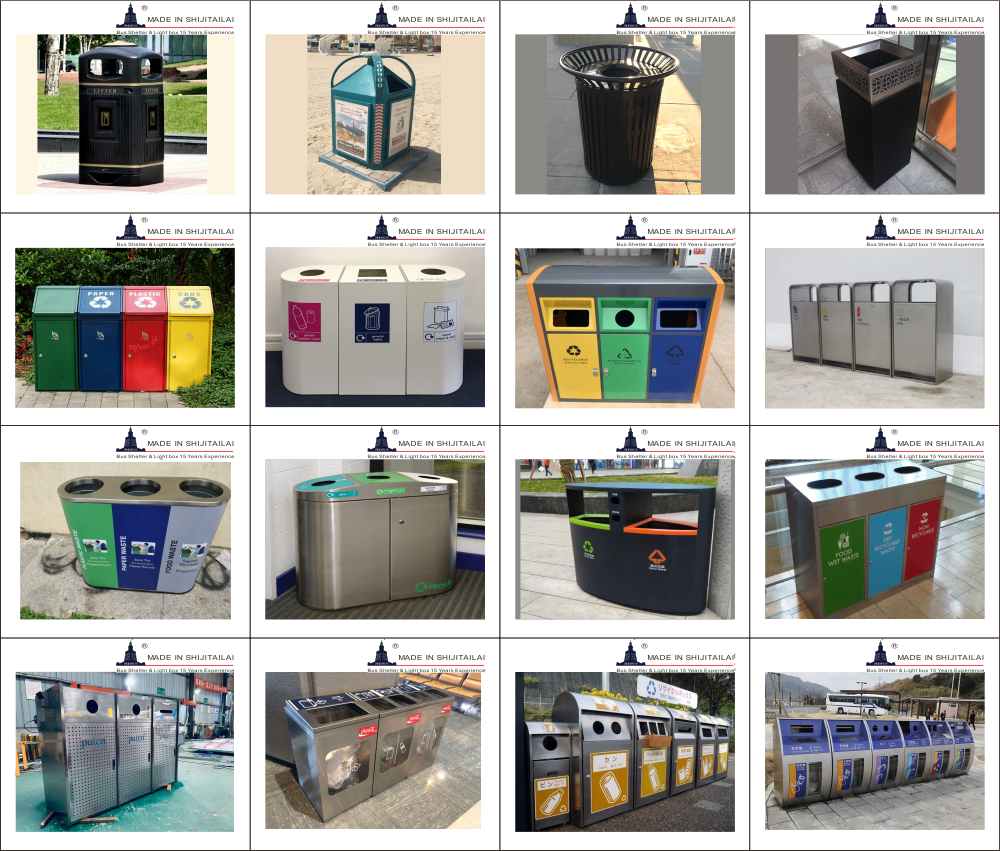 T1mm Stainless Steel Trash Can