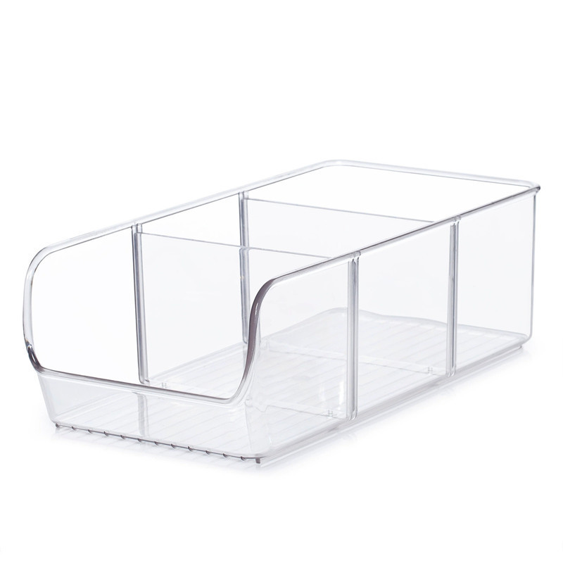 Kitchen Tea Bag Storage Box Coffee Sugar Bag Cotton Swabs Desktop Small Card Display Box Debris Plastic Partition Shelf
