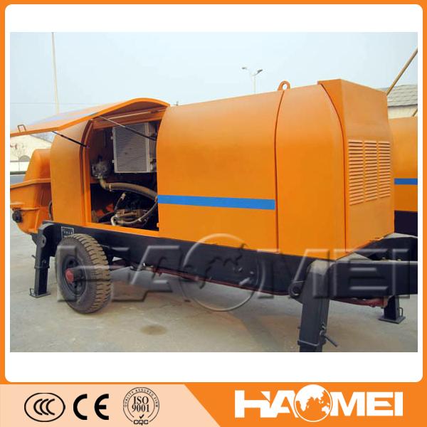 self loading concrete mixer with pump