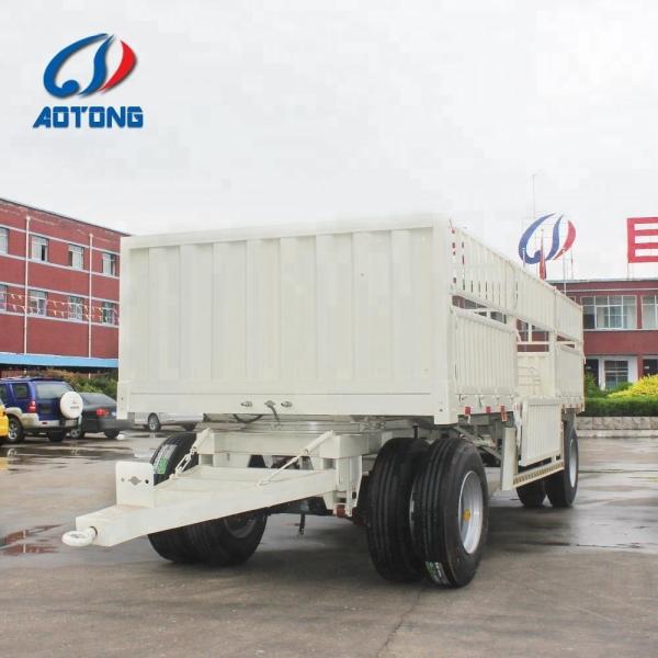 Carga útil máxima 30-100T 20ft Trailers de barra de tração para caminhão completo Trailers de trator na fazenda