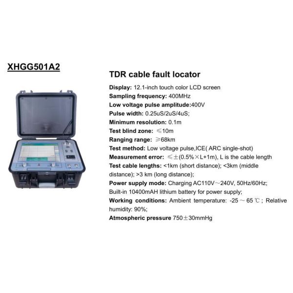 TDR Underground Cable Fault Locator with 12 Inch Windows System