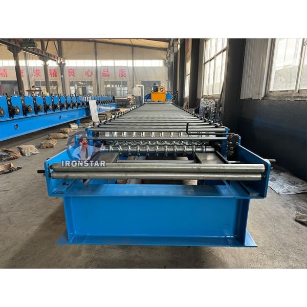 “Full Automatic 762mm 0.12-0.4mm Corrugated Roll Forming Machine Popular In Indonesia Metal Roof Sheet Making Machine Indonesia 762mm Wave Roof Sheet Roll Forming Machine 0.12-0.4mm”